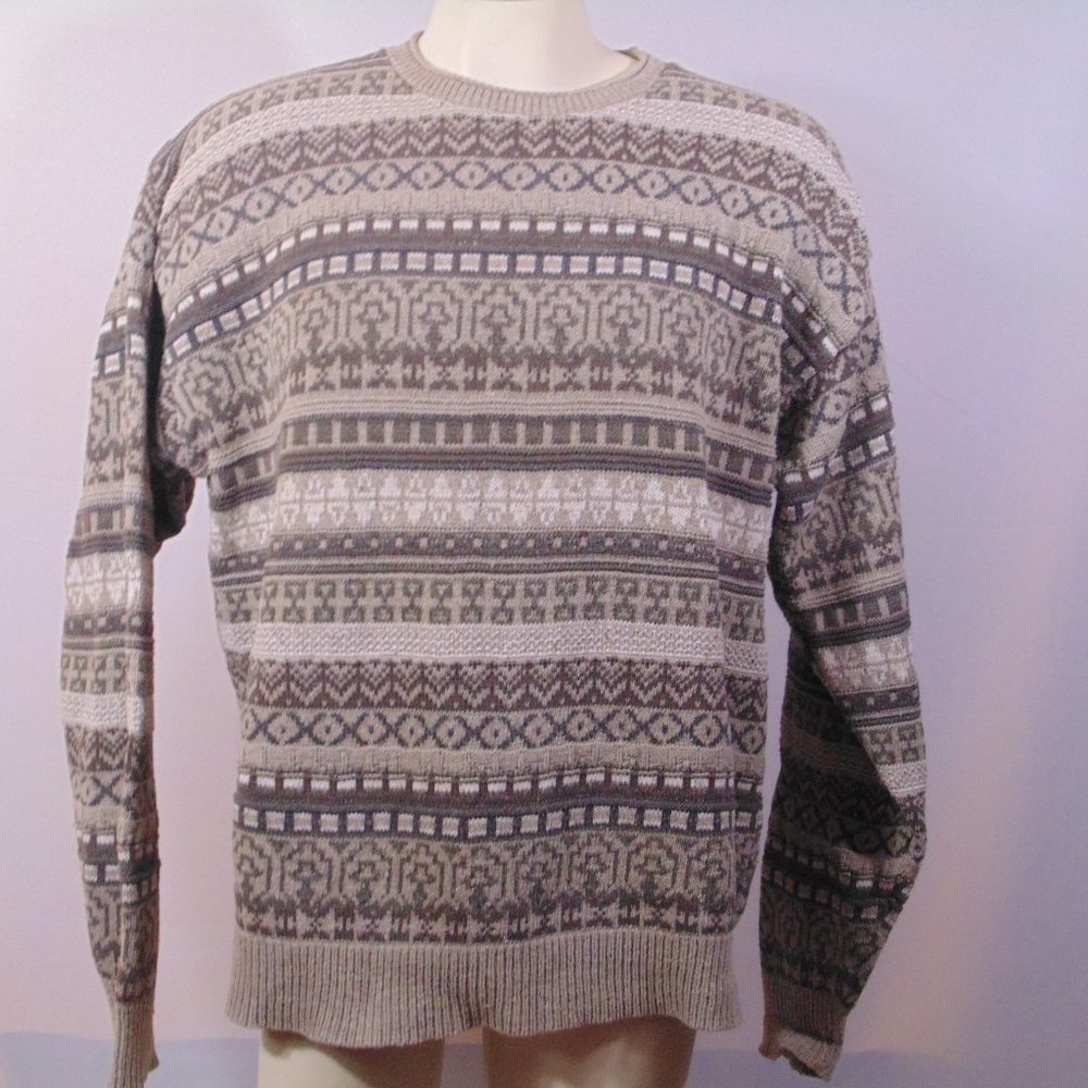 Alps finest quality apparel Sweater Brown/Tan XL